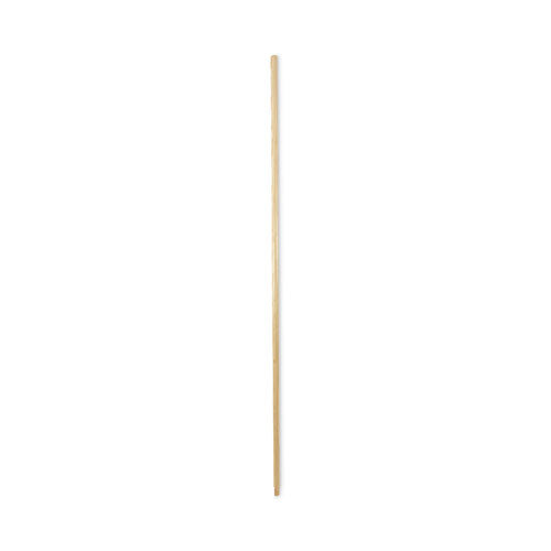 Image of Boardwalk® Threaded End Broom Handle, Lacquered Wood, 0.94" dia x 60", Natural
