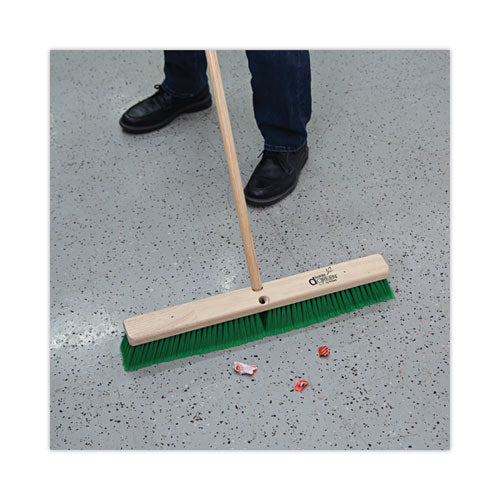 Image of Boardwalk® Threaded End Broom Handle, Lacquered Wood, 0.94" dia x 60", Natural