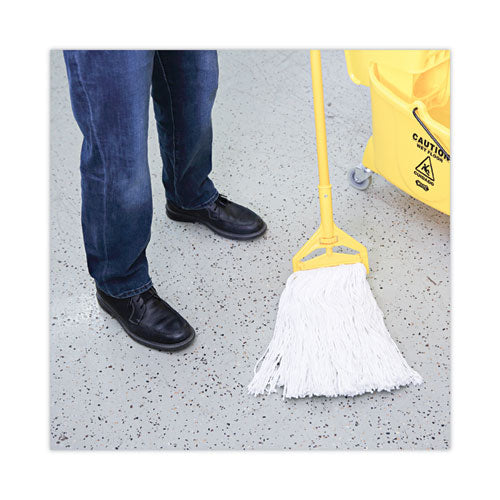 Image of Boardwalk® Premium Cut-End Wet Mop Heads, Rayon, 20oz, White, 12/carton