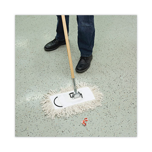 Image of Boardwalk® Mop Head, Dust, Cotton, 12 X 5, White