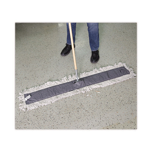 Image of Boardwalk® Clip-On Dust Mop Frame, 48w X 5d, Zinc Plated