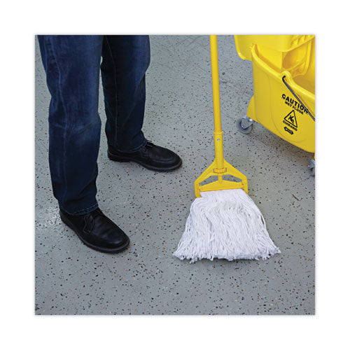 Image of Boardwalk® Mop Head, Value Standard Head, Rayon Fiber, Cut-End, Size No. 16, White, 12/carton
