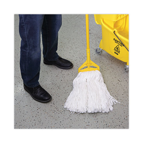 Image of Boardwalk® Cut-End Wet Mop Head, Rayon, No. 32, White, 12/carton