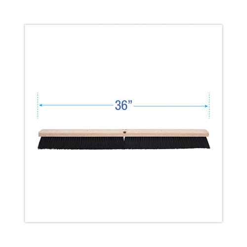 Image of Boardwalk® Floor Brush Head, 3" Black Polypropylene Bristles, 36" Brush