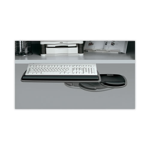Image of Fellowes® Adjustable Standard Keyboard Platform, 20.25w X 11.13d, Graphite/black