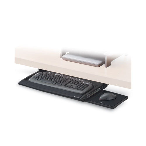 Image of Fellowes® Deluxe Keyboard Drawer, 20.5w X 11.13d, Black