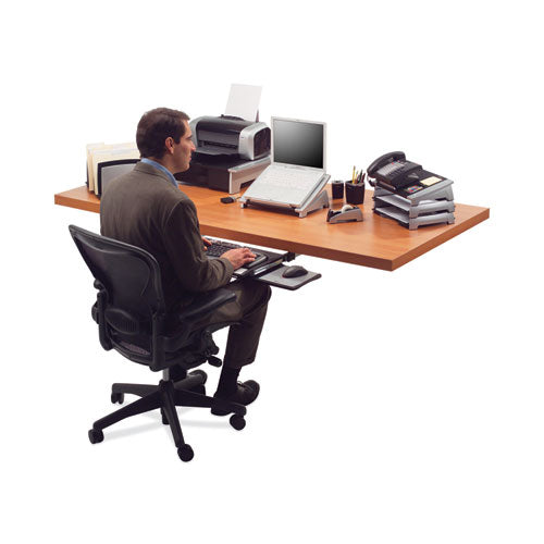 Image of Fellowes® Office Suites Printer/machine Stand, 21.25 X 18.06 X 5.25, Black/silver