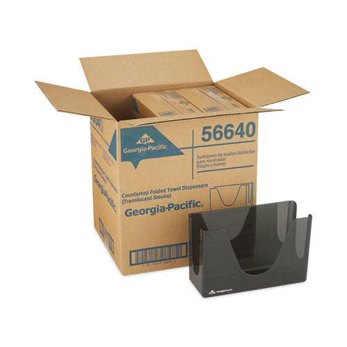 Image of Georgia Pacific® Professional Countertop C-Fold/M-Fold Paper Towel Dispenser, 11 X 4.37 X 7, Smoke
