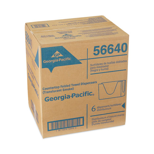 Image of Georgia Pacific® Professional Countertop C-Fold/M-Fold Paper Towel Dispenser, 11 X 4.37 X 7, Smoke