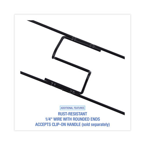 Image of Boardwalk® Clip-On Dust Mop Frame, 36w X 5d, Zinc Plated