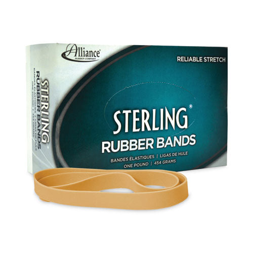 Image of Alliance® Sterling Rubber Bands, Size 105, 0.05" Gauge, Crepe, 1 Lb Box, 70/box