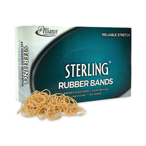Image of Alliance® Sterling Rubber Bands, Size 10, 0.03" Gauge, Crepe, 1 Lb Box, 5,000/box