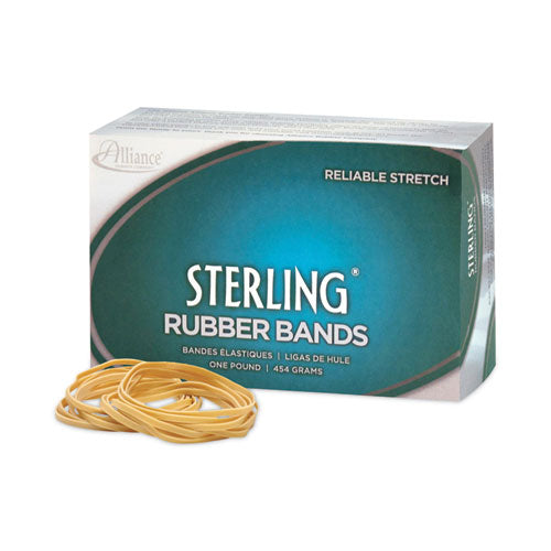 Image of Alliance® Sterling Rubber Bands, Size 19, 0.03" Gauge, Crepe, 1 Lb Box, 1,700/box