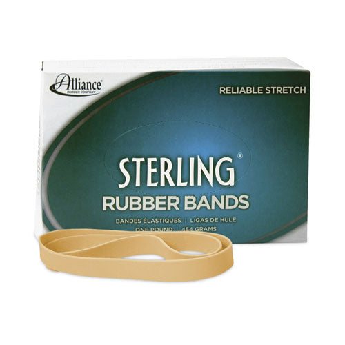 Image of Alliance® Sterling Rubber Bands, Size 105, 0.05" Gauge, Crepe, 1 Lb Box, 70/box