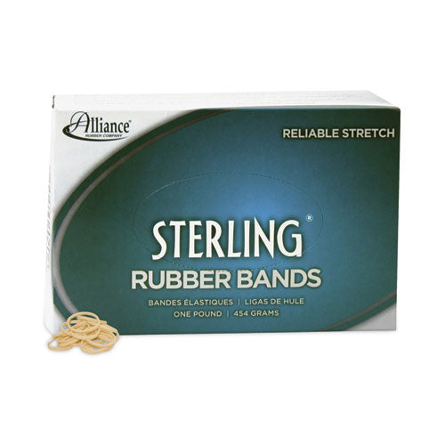 Image of Alliance® Sterling Rubber Bands, Size 8, 0.03" Gauge, Crepe, 1 Lb Box, 7,100/box