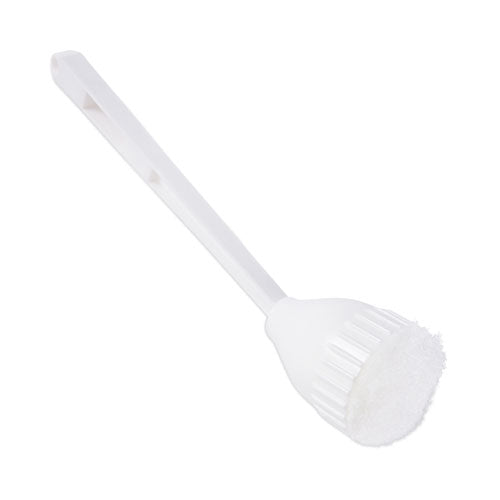 Image of Boardwalk® Cone Toilet Bowl Mop, 10" Handle, 2" Mop Head, White, 25/Carton
