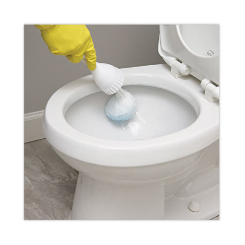 Image of Boardwalk® Cone Toilet Bowl Mop, 10" Handle, 2" Mop Head, White, 25/Carton