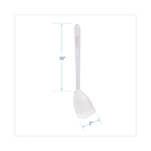 Image of Boardwalk® Cone Bowl Mop, 10" Handle, 2" Mop Head, White