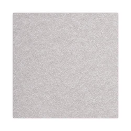 Image of Boardwalk® Light-Duty Scouring Pad, 6 x 9, White, 20/Carton