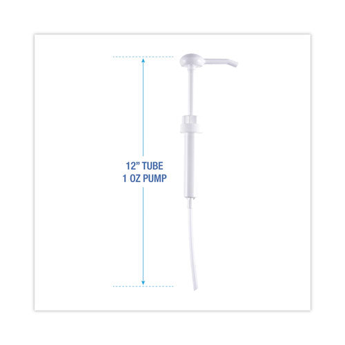 Image of Boardwalk® Siphon Pump for 1 gal Bottles, 1 oz Output, 12" Tube, Plastic, White