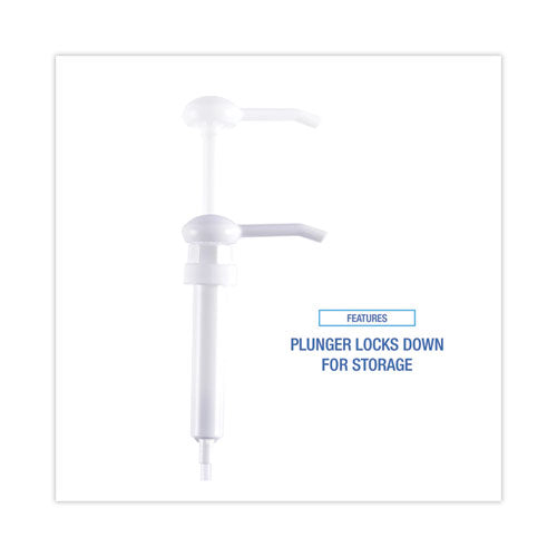 Image of Boardwalk® Siphon Pump for 1 gal Bottles, 1 oz Output, 12" Tube, Plastic, White