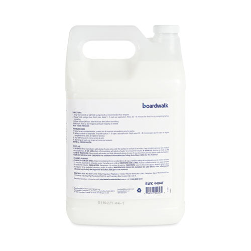 Image of Boardwalk® High Traffic Floor Polish, Apply 3 to 5 Coats per Application, Unscented, 1 gal Bottle, 4/Carton