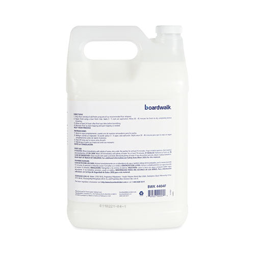 Image of Boardwalk® High Traffic Floor Polish, Apply 3 to 5 Coats per Application, Unscented, 1 gal Bottle