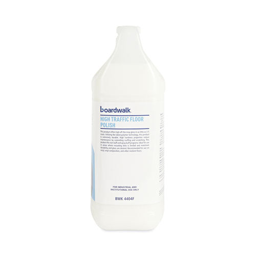 Image of Boardwalk® High Traffic Floor Polish, Apply 3 to 5 Coats per Application, Unscented, 1 gal Bottle