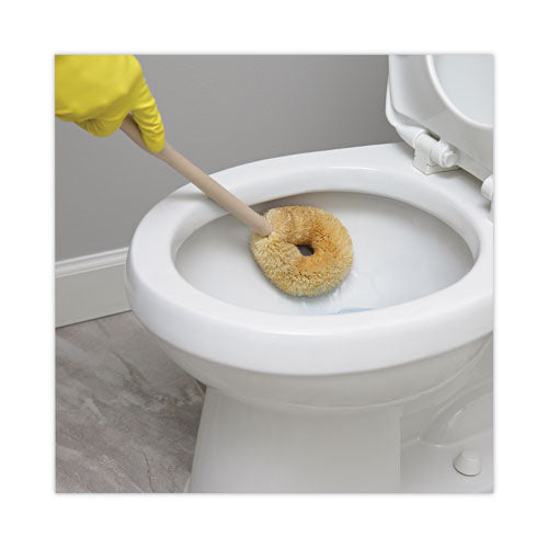 Image of Boardwalk® Tampico Toilet Bowl Brush, 19" Overall Length, Beige