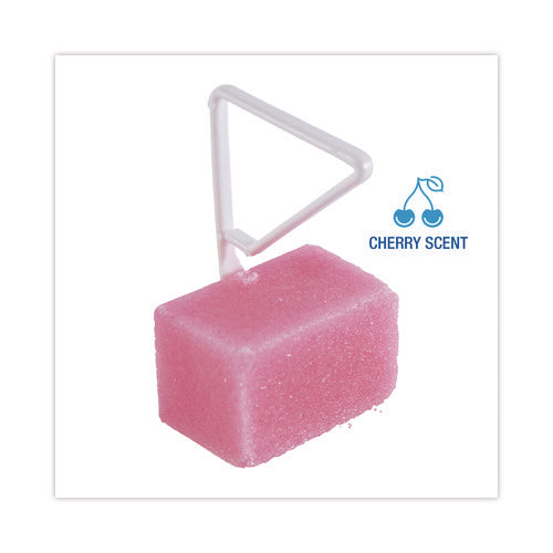Image of Boardwalk® Para Toilet Bowl Deodorizer Block, Cherry Scent, 4 oz, Pink, 12/Box