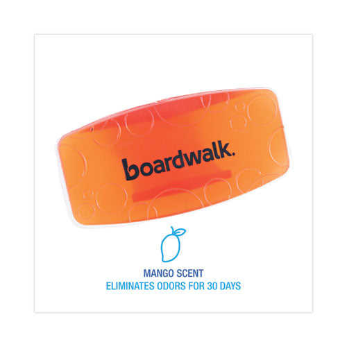 Image of Boardwalk® Toilet Bowl Clip, Mango Scent, Orange, 12/Box