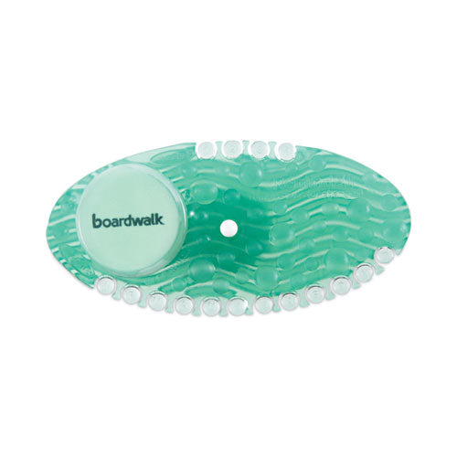 Image of Boardwalk® Curve Solid Air Freshener, Cucumber Melon, Green, 10/Box