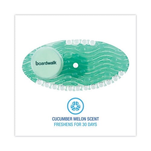 Image of Boardwalk® Curve Solid Air Freshener, Cucumber Melon, Green, 10/Box