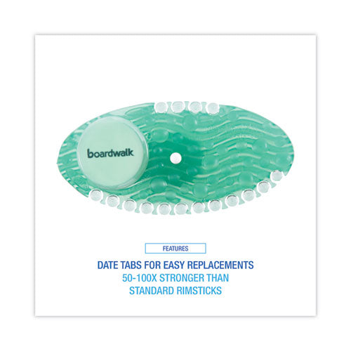 Image of Boardwalk® Curve Solid Air Freshener, Cucumber Melon, Green, 10/Box