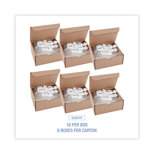 Image of Boardwalk® Curve Solid Air Freshener, Mango, Clear, 10/Box, 6 Boxes/Carton