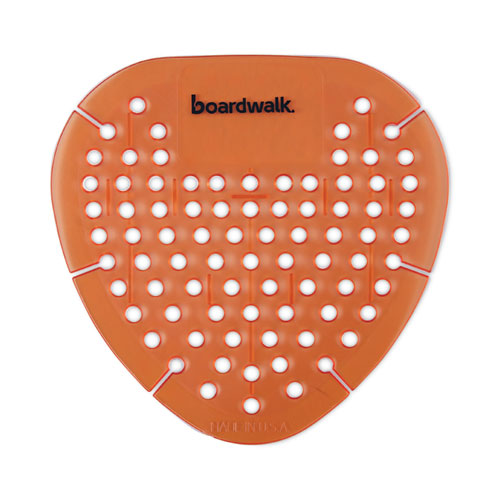 Image of Boardwalk® Gem Urinal Deodorizer Screen, Mango Scent, Orange, 12/Box