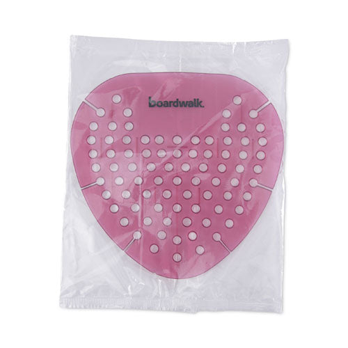 Image of Boardwalk® Gem Urinal Deodorizer Screen, Spiced Apple Scent, Red, 12/Box