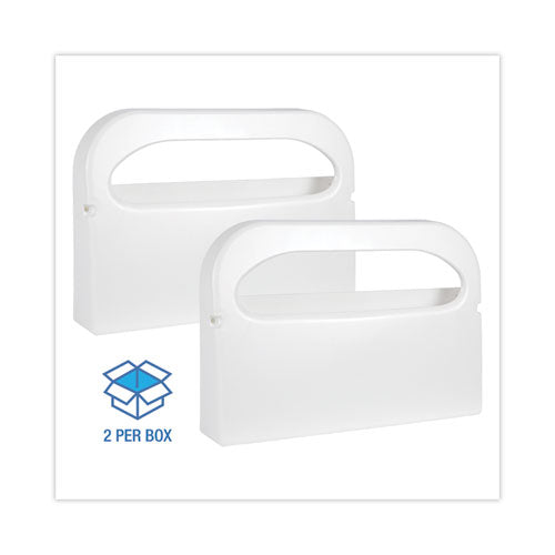 Image of Boardwalk® Toilet Seat Cover Dispenser, 16 X 3 X 11.5, White, 2/box