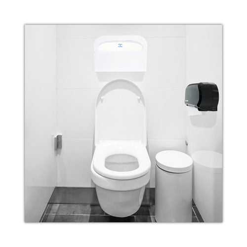 Image of Boardwalk® Toilet Seat Cover Dispenser, 16 X 3 X 11.5, White, 2/box