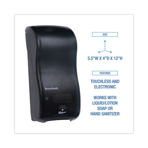 Image of Boardwalk® Bulk Fill Soap Dispenser, 900 Ml, 5.5 X 4 X 12, Black