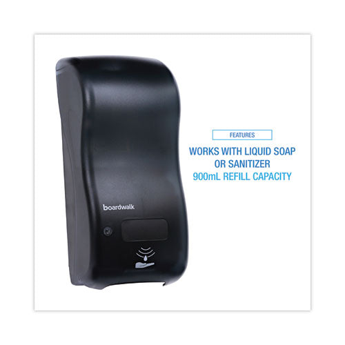 Image of Boardwalk® Bulk Fill Soap Dispenser, 900 Ml, 5.5 X 4 X 12, Black