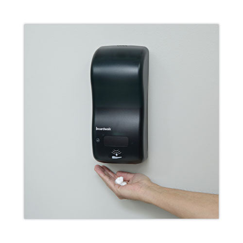 Image of Boardwalk® Bulk Fill Foam Soap Dispenser with Key Lock, 900 mL, 5.25 x 4 x 12, Black Pearl