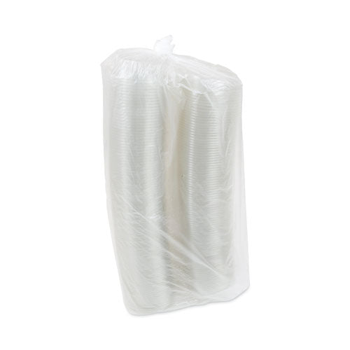 Image of Pactiv Evergreen EarthChoice Recycled PET Hinged Container, 8 oz, 4.92 x 5.87 x 1.32, Clear, Plastic, 200/Carton