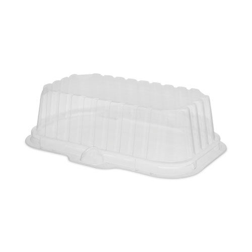 Image of Pactiv Evergreen OPS Dome-Style Lid, 17S Deep Dome, 8.3 x 4.8 x 2.1, Clear, Plastic, 250/Carton