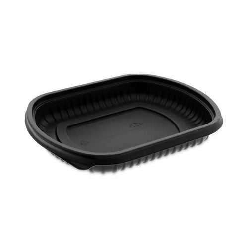Image of Pactiv Evergreen EarthChoice MealMaster Container, 16 oz, 8.13 x 6.5 x 1, Black, Plastic, 252/Carton