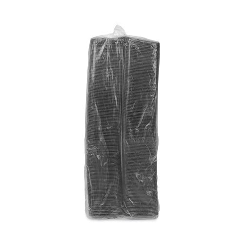 Image of Pactiv Evergreen Meat Tray, #17S, 8.3 x 4.8 x 0.65, Black, Foam, 1,000/Carton
