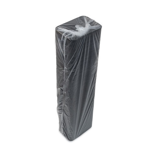 Image of Pactiv Evergreen Supermarket Tray, #2, 8.2 x 5.7 x 0.91, Black, Foam, 500/Carton
