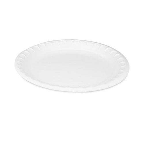 Image of Pactiv Evergreen Placesetter Satin Non-Laminated Foam Dinnerware, Plate, 10.25" dia, White, 540/Carton
