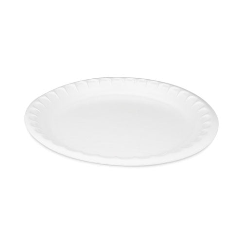 Image of Pactiv Evergreen Placesetter Deluxe Laminated Foam Dinnerware, Plate, 10.25" dia, White, 540/Carton