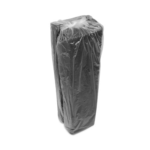 Image of Pactiv Evergreen Supermarket Tray, #17S, 8.38 x 4.5 x 0.69, Black, Foam, 1,000/Carton